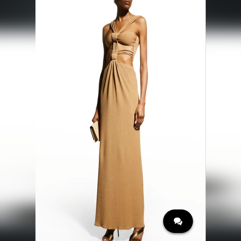 NWT PatBo Knotted Cutout Knit Maxi Dress